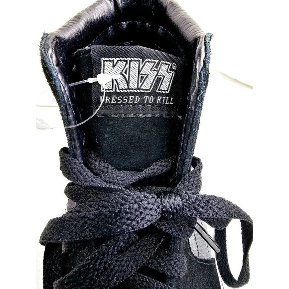Vans Size Men's 6 Women's 7.5 Black KISS Dressed to Kill Hi Lace sneakers NEW - Picture 10 of 16